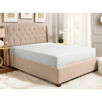 Prostěradlo Povlékáme.cz Prostěradlo froté s napínací gumou bílé 200 x 220 cm