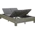 Zahradní lehátko 2místné zahradní lehátko s poduškou polyratan 220 x 130 cm