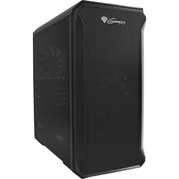 PC skříň Počítačová skříň Genesis IRID 503 V2/Micro Tower/Transpar./Černá
