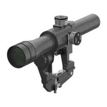 Puškohled Puškohled typu SVD s fixním zoomem 4x24 - Černá + dárek zdarma