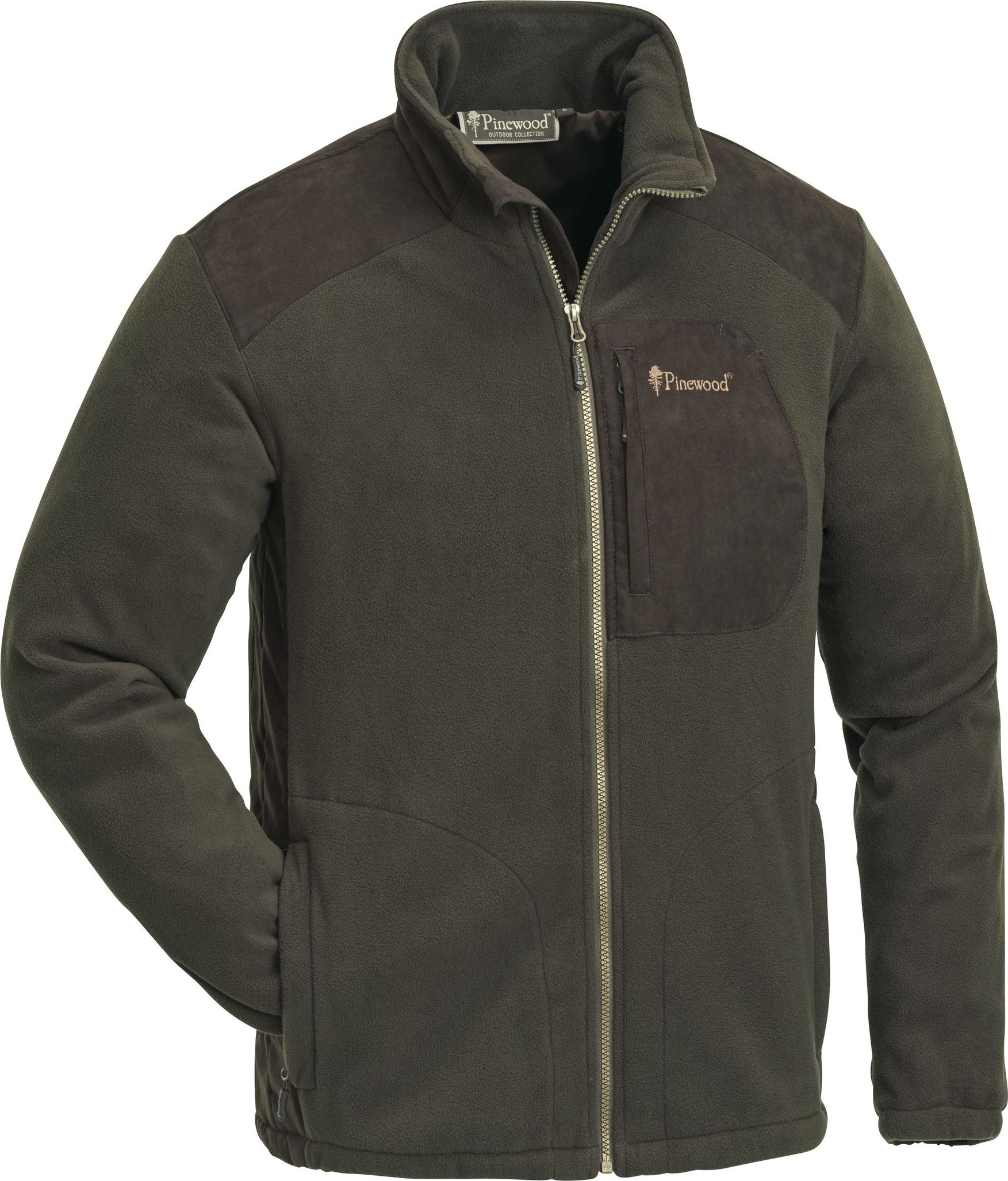 Pinewood Pánská lovecká mikina Wildmark Membrane Velikost: L Hunting brown/Suede Brown