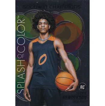 Sběratelský sportovní předmět insert RC karta SCOOT HENDERSON 22-23 Goodwin Champions Platinum Splash of Color číslo SCP-81