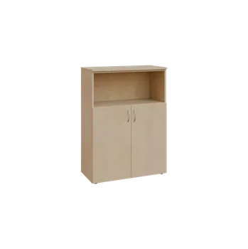 Šatní skříň BN 3 - 8DN kancelářská skříň, 2-dveřová/nika, 1100x800x400, bříza světlá