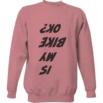 Pánská mikina Mikina bez kapuce Unisex s potiskem is my bike ok design pánské