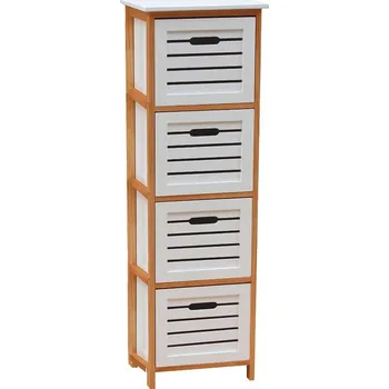 Komoda Koupelnová komoda TALAS, bílá/přírodní