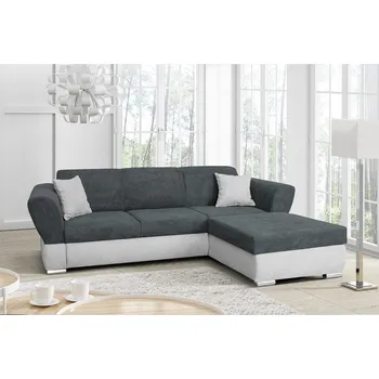 Sedací souprava VIVIEN - Pravá sedací souprava , látka sedák, opěrák tmavě šedá Matana 05 /korpus Matana 01 světle šedá (FI) - kolekce "F" (K250) NOVÁ LÁTKA