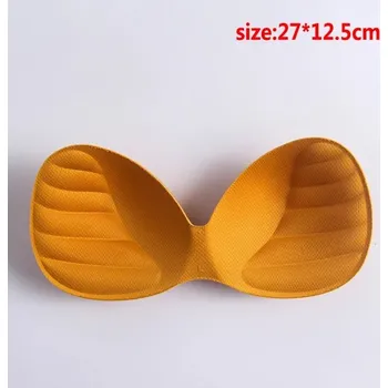 Vložka do podprsenky Vycpávky do plavek pro zvětšení poprsí, látkové vložky - A - Oranžová