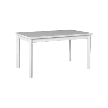 Jídelní stůl MADONA 1P (MODENA 1P) jídelní stůl rozkládací , lamino BÍLÁ (bílá borovice andersen) - kolekce "DRE" (K150-E) AKCE ORFA SKL