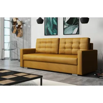 Pohovka Falco Rozkládací pohovka Maxwell s úložným prostorem, žlutá Kronos 01