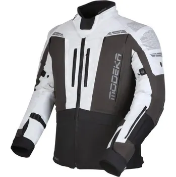 Moto bunda MODEKA bunda HYDRON LIGHT GREY/DARK GREY/BLACK - XL