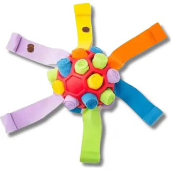 Hračka pro psa Doghouse-shop.cz Čmuchací koule se “zavinovači” (červená) - interaktivní hračka pro psy