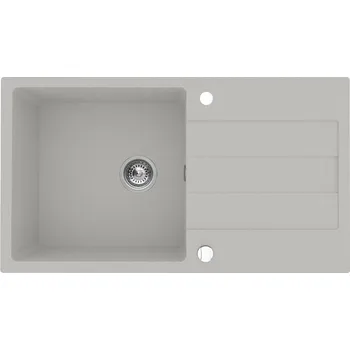 Nerezový dřez Pyragranitový dřez SPARTA PLUS LUX 1B 1D (78x48) grey