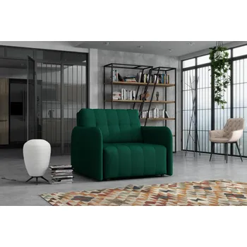 Pohovka Falco Rozkládací křeslo Vivian Grand I s úložným prostorem, zelená kronos 19