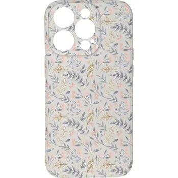 Pouzdro na mobilní telefon Kryt Kytky bílý pro iPhone 15 Pro