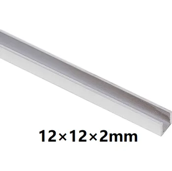 Stavební profil Hliníkový U profil 12x12x2mm