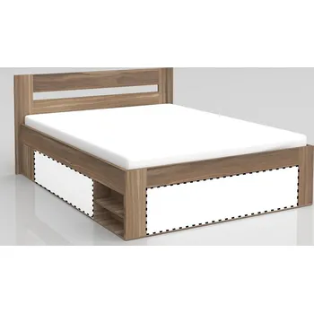 Postel Postel REA KIRA 160x200 s úložným prostorem, ORECH ROCKPILE