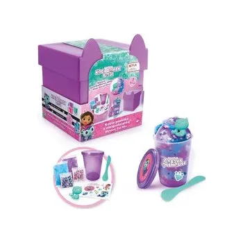 Set školních potřeb Masa plastyczna Koci Domek Gabi - Kocie pudełko z niespodzianką, fioletowe (slime)