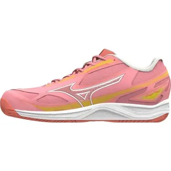Dámská sportovní obuv Dámská tenisová obuv Mizuno BREAK SHOT 4 AC W 7 Lososová, Oranžová, Bílá, Žlutá