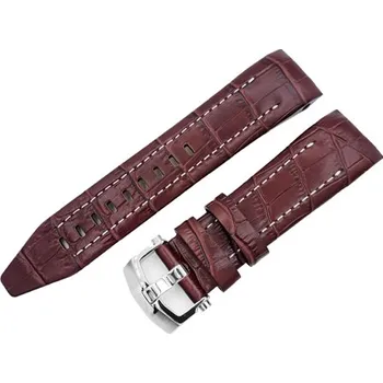 Řemínek na hodinky Kožený řemínek Vostok Lunochod hnědý LUN15