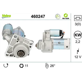 Startér, , 0K60118400, K60118400, VALEO, 460247