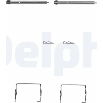 Přislušenství brzdového systému Sada příslušenství, obložení kotoučové brzdy DELPHI LX0264