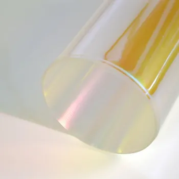 Fólie na šití TPU 0,3 mm metalická žluto-růžová