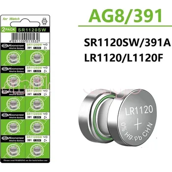 Článková baterie JCB hodinkové baterie typ AG8 381/391, balení 10ks