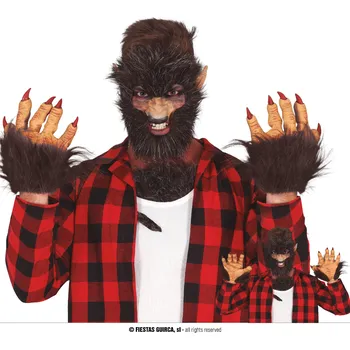 Karnevalový doplněk Guirca Tlapy vlkodlaka