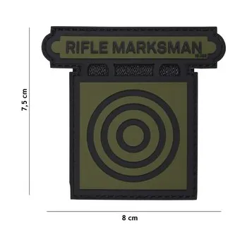 Nášivka Gumová nášivka 101 Inc Rifle Marksman - olivová
