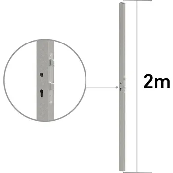 Stavební profil Profil 60x40x1,5 mm se zámkem, délka profilu 2 m, pozinkovaný