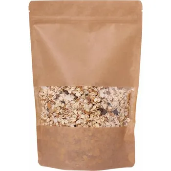 Sáček na potraviny Doypack sáček 200*300 mm, 2000 ml, s menším okénkem, papírový, 100 ks