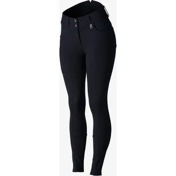 Jezdecké kalhoty Dámské rajtky Horze Eva - se silikonovým sedem, 40 - Tmavě hnědá