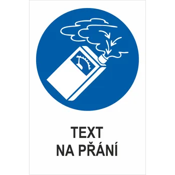 nosit DETEKTOR PLYNU - Váš text samolepící PVC fólie 400 x 300 mm