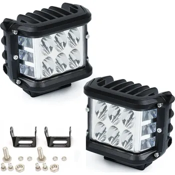 Auto-moto Interlook WL5035 | Pár pracovních lampa 9-30V 2x 35W | DUAL LED - bílá (konstantní) a modrá (sekvenční) | 2 kusy