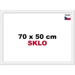 BFHM Plastový rám na puzzle 70x50cm - bílý