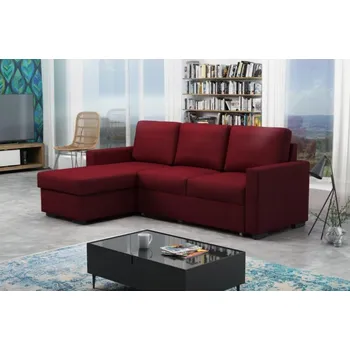 Sedací souprava Falco Rohová sedací souprava Tomáš, rozkládací s úložným prostorem, bordo/Kronos 02