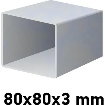 Příslušenství pro plot Pozinkovaný jeklový profil 80x80x3mm 3 m (JOKL-80x80x3-ZN-3)