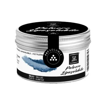 Potravinářské barvivo Via delle Arti Prachová barva do čokolády modrá (blue) 25 g