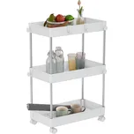 Pojízdný regál, bílá, ALIOL TYP 1