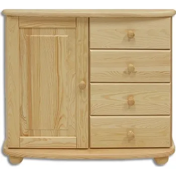 Komoda Komoda DK-140, 1D4S, masiv Barva: moření ořech