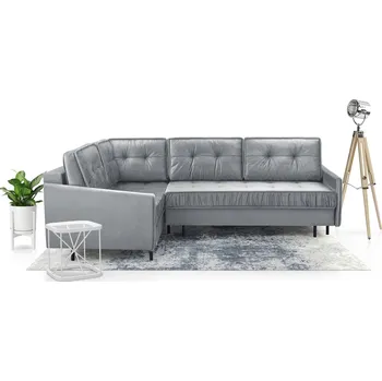 Sedací souprava Falco Rohová sedací souprava ALADIN rozkládací s úložným prostorem, levá, šedá Monolith 84