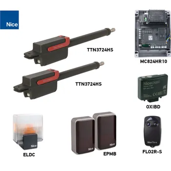Pohon brány Sada pohonu NICE TITAN 3724HS pro dvoukřídlou bránu do 3,7 m/450 kg s příslušenstvím