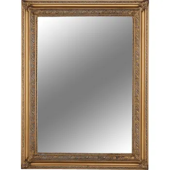 Zrcadlo Zrcadlo, dřevěný rám, zlatá, MALKIA TYP 15