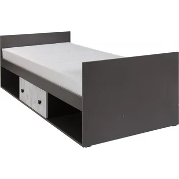 Dětská postel Falco Dětská postel Tomio R20 90x200 s úložným prostorem, grafit/enigma