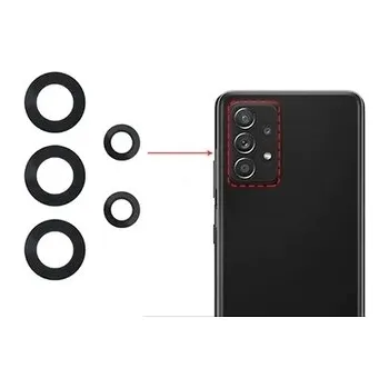 Sklíčko zadní kamery Samsung A526, A525 Galaxy A52 5G, A52 4G black bez rámečku