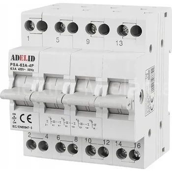 vypínač Vypínač síť PSA-63A-4P agregát 1-0-2 230V/400V