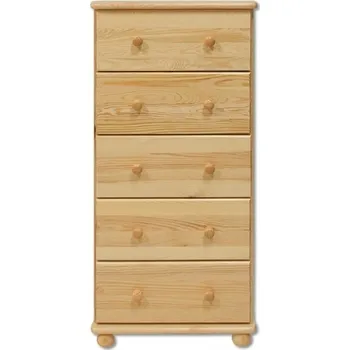 Komoda Komoda DK-115 s 5 zásuvkami, masiv Barva: moření olše