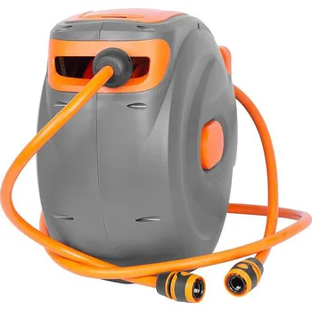 Držák na zahradní hadici Naviják na stěnu s hadicí 1/2" 20+2m, automatický