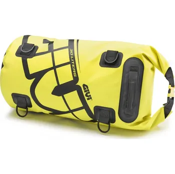Zavazadlo na motocykl Ea114fl vodotěsný válec givi, černý, objem 30 l., rolovací uzávěr, upínací oka