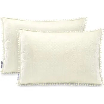 Povlak na dekorativní polštářek Povlaky na polštáře AmeliaHome Meadore I krémové, velikost 50x70*2